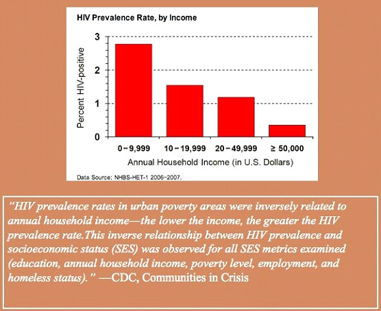 Homosexualita a HIV rozšíření dle výše příjmů Homosexualita a HIV rozšíření dle výše příjmů